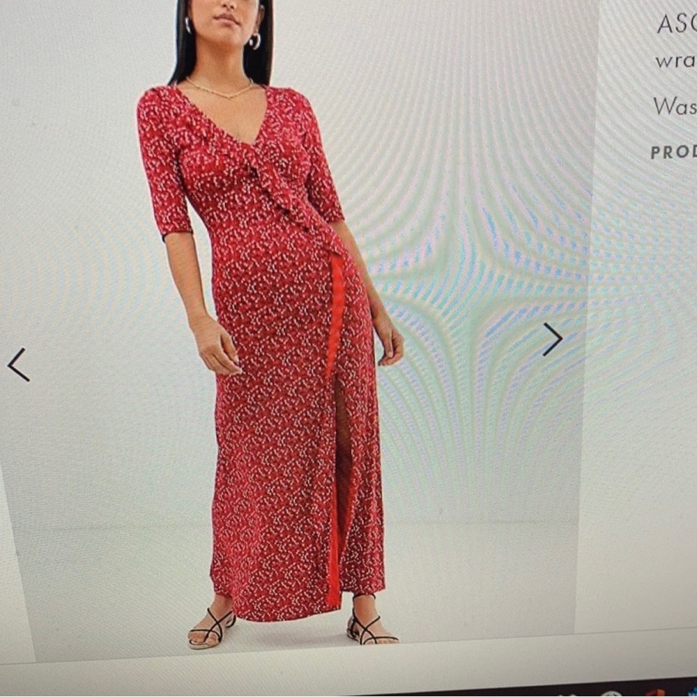Red Wrap Dress